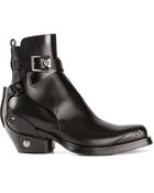 Versace Square Toe Boots - Lyst