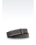 Emporio Armani Leather Belt - Lyst