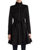 Dawn Levy Fergie Seamed & Belted Coat - Lyst