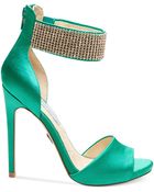 Betsey Johnson Blue By Unite Ankle Strap Evening Sandals - Lyst