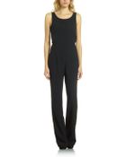 Patrizia Pepe Long Jumpsuit In Viscose Crepe - Lyst