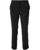 Theory Cropped Trousers - Lyst