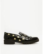 Miista Randi Embossed Bees Flat Loafers - Lyst