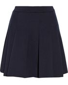 T By Alexander Wang Pleated Neoprene Skirt - Lyst