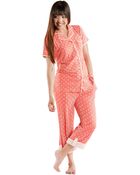 Munki Munki Teeny Seahorse Knit Classic Pajama Set - Lyst