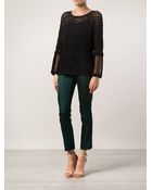Yigal Azrouel Pointelle Knit Top - Lyst
