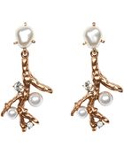 Oscar de la Renta Coral Earrings - Lyst