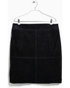 Violeta By Mango High-Waist Suede Skirt - Lyst