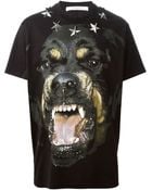 Givenchy Rottweiler Print T-shirt - Lyst