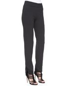 Donna Karan New York Slim Pants With Satin Hem - Lyst