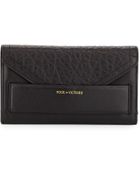 Pour La Victoire Continental Flap-Top Wallet - Lyst