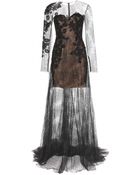 Zuhair Murad Embellished Silk-Blend Gown - Lyst