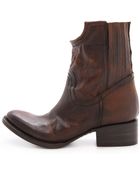 Freebird By Steven Merlot Booties - Cognac - Lyst