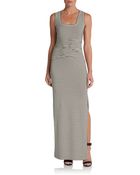 Nicole Miller Artelier Striped Tank Maxi Dress - Lyst