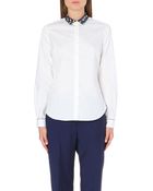 Paul Smith Contrast-collar Cotton Shirt - Lyst
