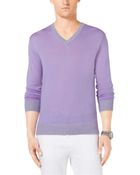 Michael Kors V-Neck Sweater - Lyst
