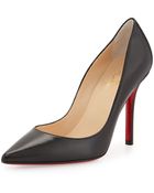 Christian Louboutin Apostrophy Pointed Red-sole Pump - Lyst