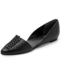 Belle By Sigerson Morrison Veda Woven Flats - Nero - Lyst
