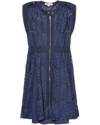 Rebecca Taylor Sleeveless Lace Dress - Lyst