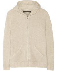 The Elder Statesman Plated Cashmere Hooded Top - Lyst