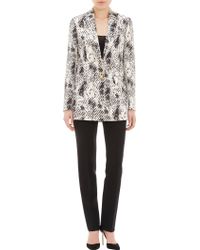 Emanuel Ungaro Snake-Print One-Button Blazer - Lyst