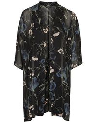 Topshop Cloudy Floral Print Kimono - Lyst