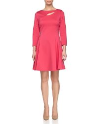 Halston Heritage Fit & Flare Ponte Dress - Lyst