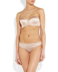 Stella McCartney Clara Whispering Stretch-Silk Strapless Bra - Lyst
