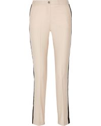 Karl Lagerfeld Rachel Wool-Twill And Organza Tuxedo Pants - Lyst