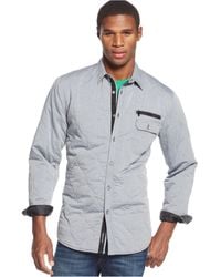 DKNY Quilted Shirt - Lyst