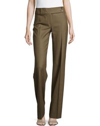 Michael Kors Plaid Flare Trousers - Lyst