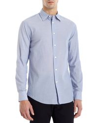 John Varvatos Slim Fit Chambray Shirt - Lyst