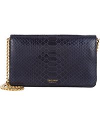 Zagliani Python Bon Bon Clutch - Lyst