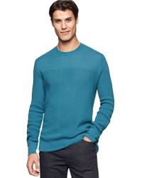 Calvin Klein Jeans Textured Fine Gauge Pullover - Lyst