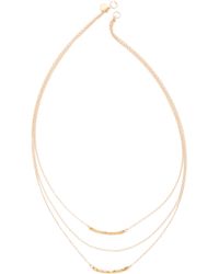 Gorjana Taner Bar Mini Triple Layer Necklace - Gold - Lyst