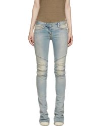 Balmain Blue Vintage Flared Jeans - Lyst