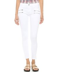 James Jeans Twiggy Zip Jeans - White Clean - Lyst