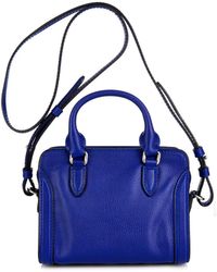Alexander McQueen Padlock Mini Leather Cross-body Bag - Lyst