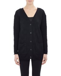 Derek Lam Checkerboard-Stitch Long Cardigan - Lyst
