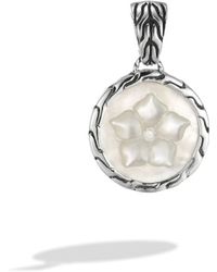 John Hardy Round Charm Pendant / Enhancer - Lyst