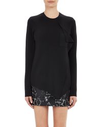 Balenciaga Foldover Flap Sweater - Lyst