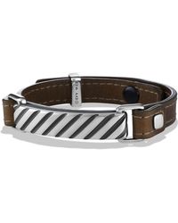 David Yurman Modern Cable Id Bracelet In Army Green - Lyst