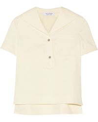 Altuzarra Cape-Back Twill Top - Lyst