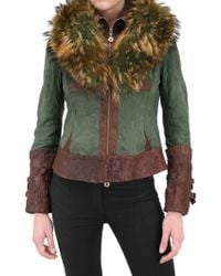 Sonia Villa Murmaski Fur Leather Jacket - Lyst
