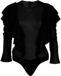 Lublu Ruffle Body Top - Lyst