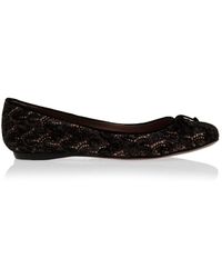chloe square toe ballerina flats