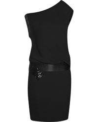 Max Azria Crepe Off-the-shoulder Dress - Lyst