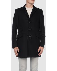 black guess coat mens