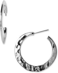 Argento Vivo Flat Hoop Earrings - Lyst