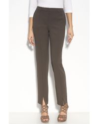 St. John Evening Crepe Ankle Pants - Lyst